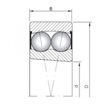 40 mm x 80 mm x 23 mm  ISO 2208K-2RS Rolamentos de esferas auto-alinhados